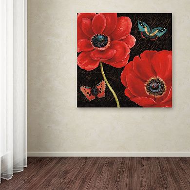 Trademark Fine Art "Petals and Wings II" Canvas Wall Art
