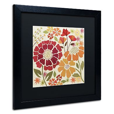 Trademark Fine Art "Spice Garden I" Black Framed Wall Art