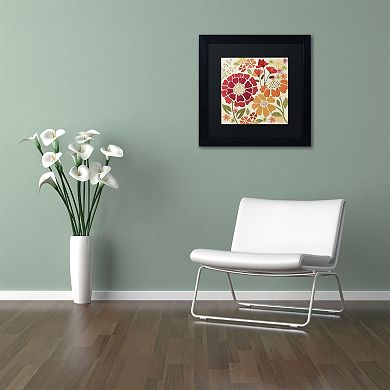 Trademark Fine Art "Spice Garden I" Black Framed Wall Art