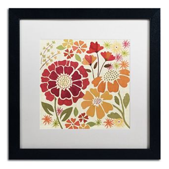 Trademark Fine Art "Spice Garden I" Black Framed Wall Art