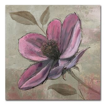 Trademark Fine Art "Plum Floral III" Canvas Wall Art