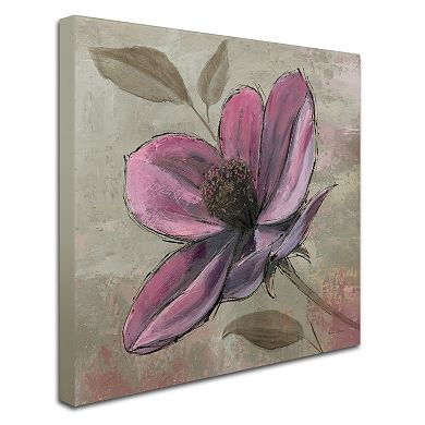 Trademark Fine Art "Plum Floral III" Canvas Wall Art