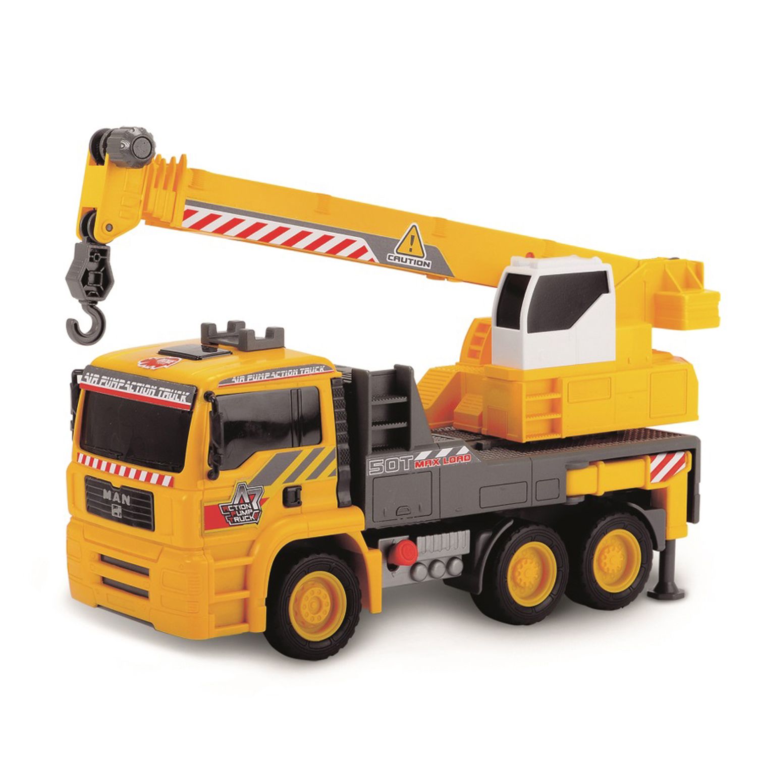 dickie toys air pump crane truck