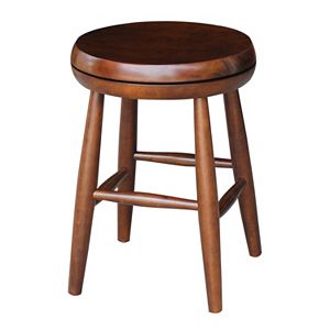 International Concepts 18-in. Espresso Swivel Counter Stool