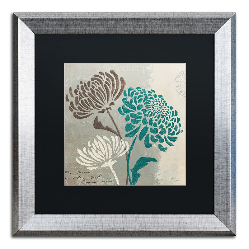 Trademark Fine Art Wellington Studio Chrysanthemums II Silver Finish F
