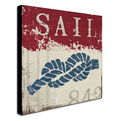 Trademark Fine Art Wellington Studio "Nautical III Red" Canvas Wall Art