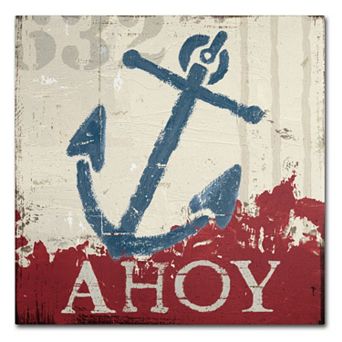 Trademark Fine Art Wellington Studio "Nautical IV Red" Canvas Wall Art