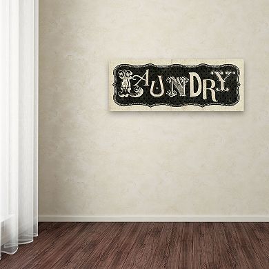 Trademark Fine Art Room Signs I "Laundry" Canvas Wall Art