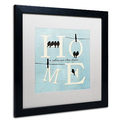 Trademark Fine Art "Well Said II" Black Framed Wall Art