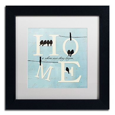 Trademark Fine Art "Well Said II" Black Framed Wall Art