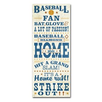 Trademark Fine Art Sport Lover II Baseball Canvas Wall Art