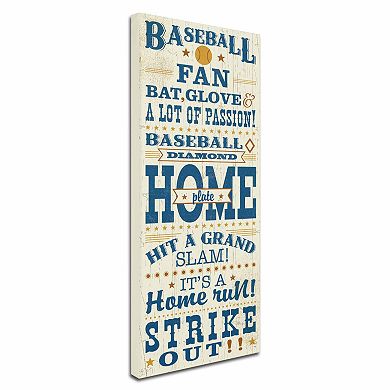 Trademark Fine Art Sport Lover II Baseball Canvas Wall Art