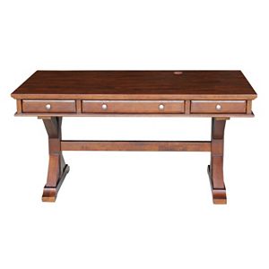 International Concepts Canyon Espresso 3-Drawer Desk