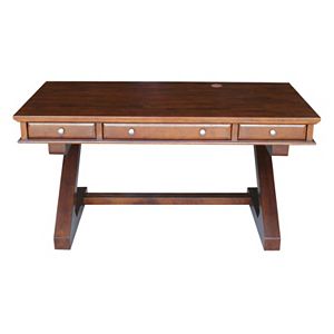 International Concepts Espresso Zodiac Desk