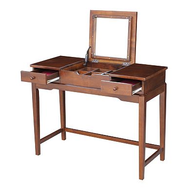 International Concepts 2-Drawer Vanity Table