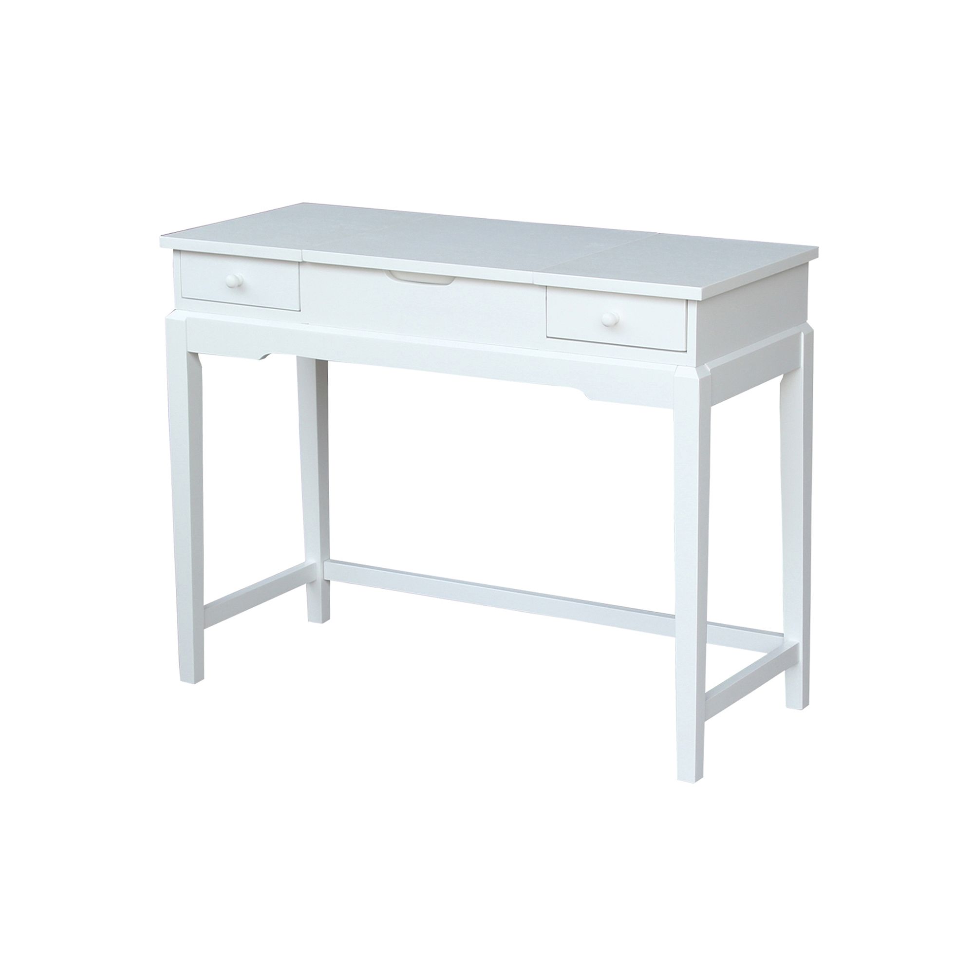 International Concepts 2-Drawer Vanity Table, White