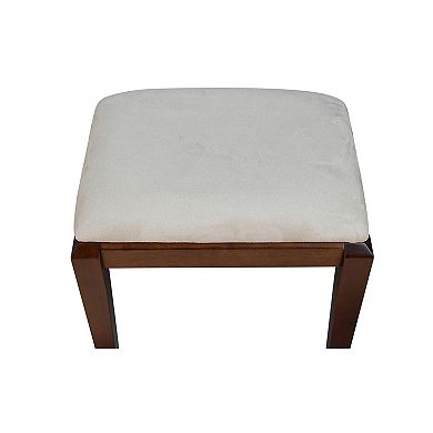 International Concepts Upholstered Vanity Bench