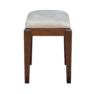 International Concepts Upholstered Vanity Bench