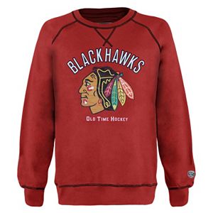 Men's Old Time Hockey Chicago Blackhawks Miffen Fleece Sweatshirt