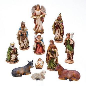 Kurt Adler 11 pc Christmas Nativity Figurine Set