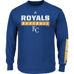 Men's Majestic Kansas City Royals Proven Pasttime Long-Sleeve Tee