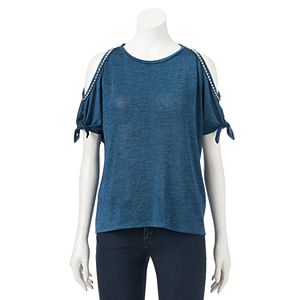 Women's Juicy Couture Embellished Cold-Shoulder Top