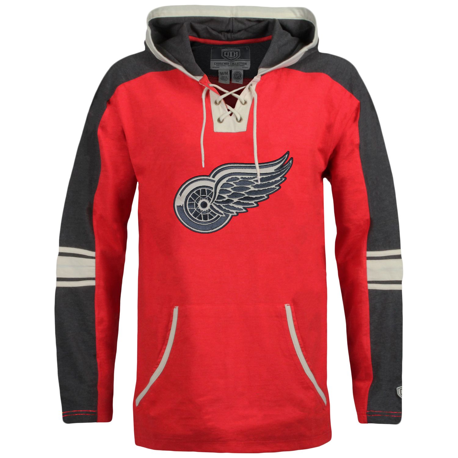 detroit red wings lace up jersey