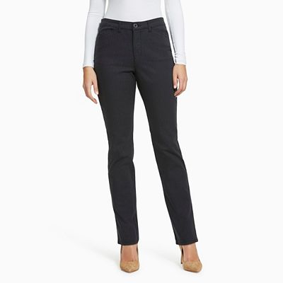 gloria vanderbilt dress pants Women's Haven Classy Straight Leg Trouser Pant at Amazon Women's Clothing store Zip Fly Women's Gloria Vanderbilt Haven Microtech
