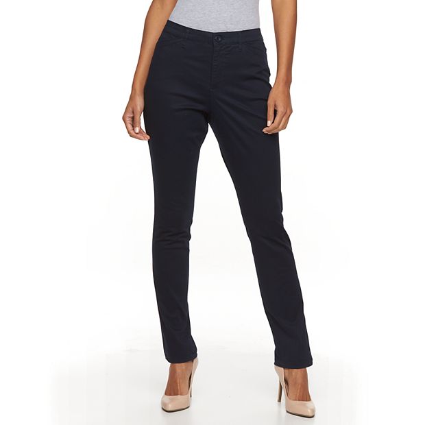 Women's Gloria Vanderbilt Anita Sateen Straight-Leg Pants