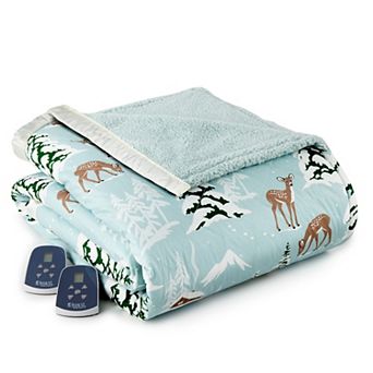Micro Flannel® to Sherpa Heated Blanket