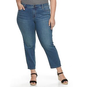 Plus Size Croft & Barrow® Skinny Ankle Jeans