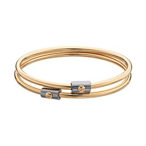 REED Two Tone Bangle Bracelet Set