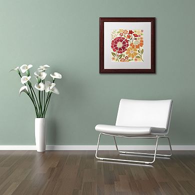 Trademark Fine Art "Spice Garden I" Wood Finish Framed Wall Art