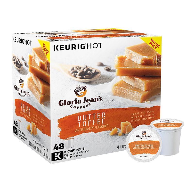 UPC 611247364710 product image for Keurig K-Cup Pod Gloria Jean's Butter Toffee Coffee - 48-pk, Multicolor | upcitemdb.com