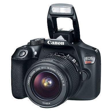 Canon EOS Rebel T6 DSLR Camera with EF-S 18-55mm + EF 75-300mm Lenses - 18-Megapixel Sensor