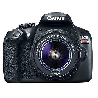 Canon EOS Rebel T6 DSLR Camera with EF-S 18-55mm + EF 75-300mm Lenses - 18-Megapixel Sensor