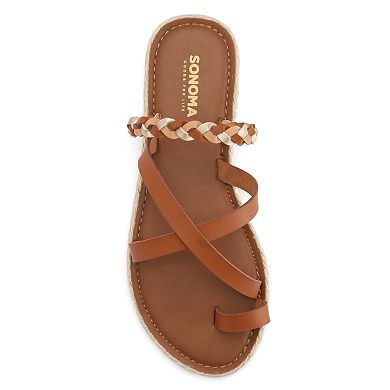 Sonoma Goods For Life® Crisscross Braided Espadrille Sandals