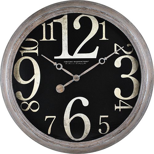 FirsTime Weathered Tilt Wall Clock