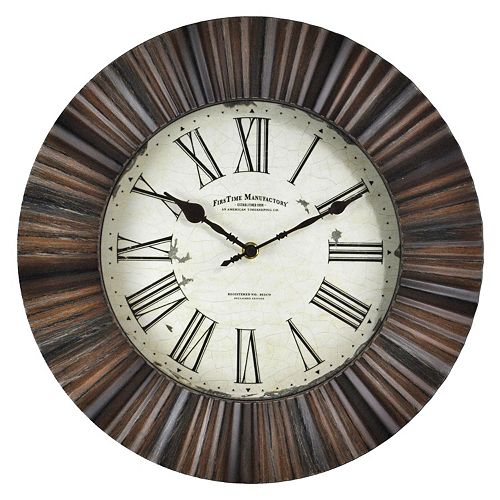 FirsTime Hewn Burst Wall Clock