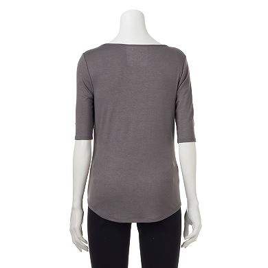 Women's Apt. 9® Essential Boatneck Tee