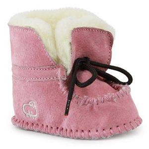 LAMO Baby Girls' Moccasin Boot Slippers