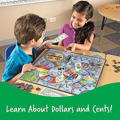 Learning Resources Money Bags Coin Value Board Game