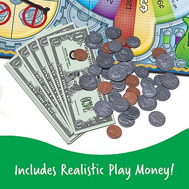 Learning Resources Money Bags Coin Value Board Game