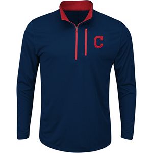 Men's Majestic Cleveland Indians Six Three Four Pullover