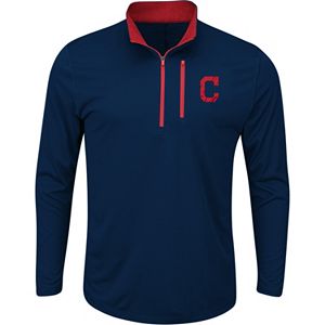 Men's Majestic Cleveland Indians Six Three Four Pullover