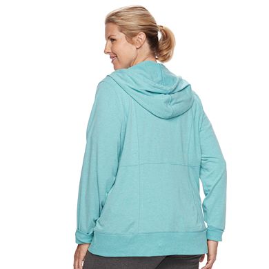 Plus Size Tek Gear® Dry Tek Zip-Front Hoodie