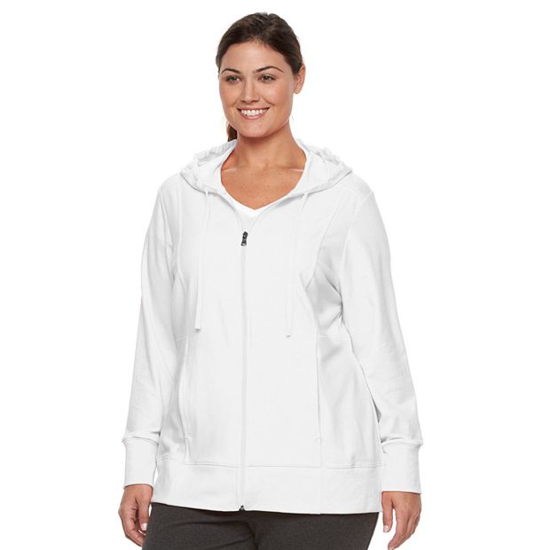 Plus Size Tek Gear® Dry Tek Zip-Front Hoodie