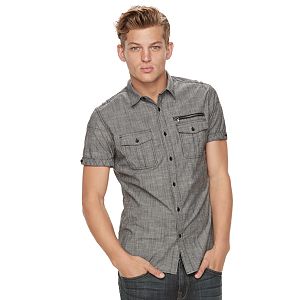 Men's Rock & Republic Chambray Stretch Button-Down Shirt