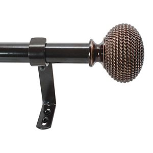 Kenney Woven Ball Adjustable Curtain Rod