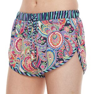 Juniors' Social Angel Paisley Soft Shorts